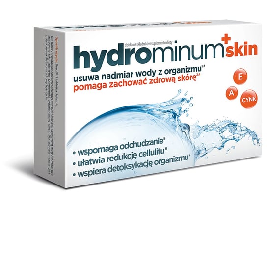 Hydrominum+Skin, suplement diety, 30 tabletek Aflofarm