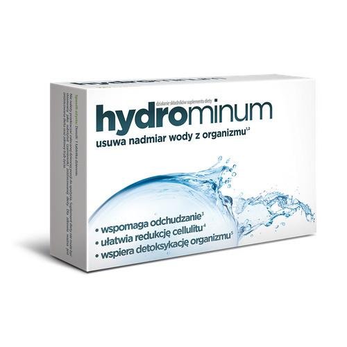Hydrominum, suplement diety wspomagający odchudzanie, redukcję cellulitu, detoksykację organizmu Aflofarm