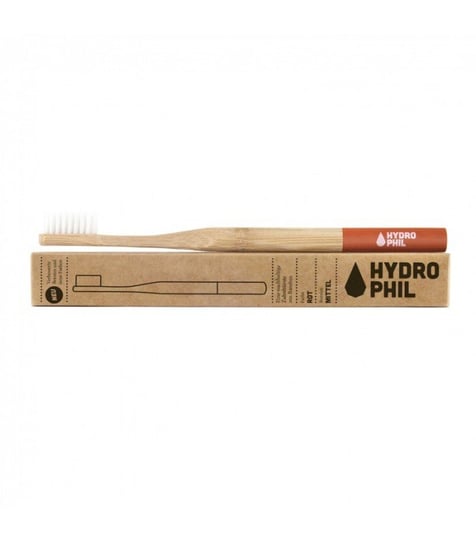 Hydrophil, szczoteczka naturalna do zębów z biodegradowalnego bambusa włosie średnie, 1 szt. Hydrophil