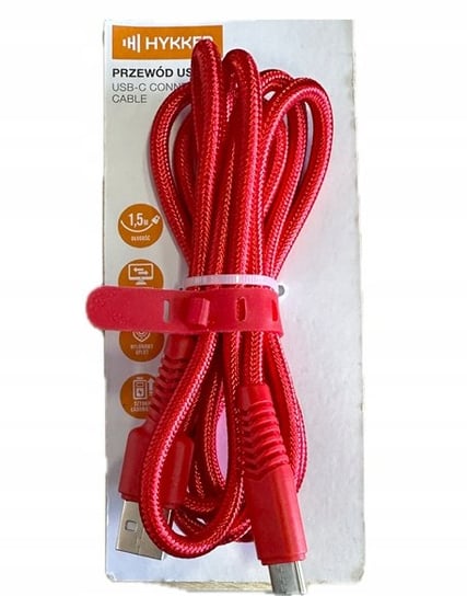 HYKKER Kabel USB-A USB-C 1,5 m CZERWONY Hykker