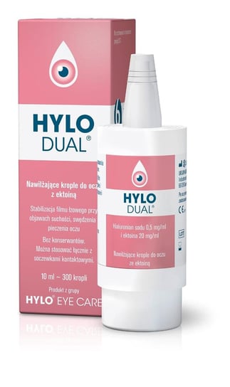 Hylo-Dual, nawilżające krople do oczu z ektoiną, 10 ml Ursapharm