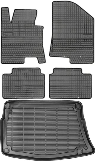 Hyundai i30 II Hatchback od 2012r. Bagażnik MAX-DYWANIK 910708 + Dywaniki FROGUM 0430 Max-Dywanik