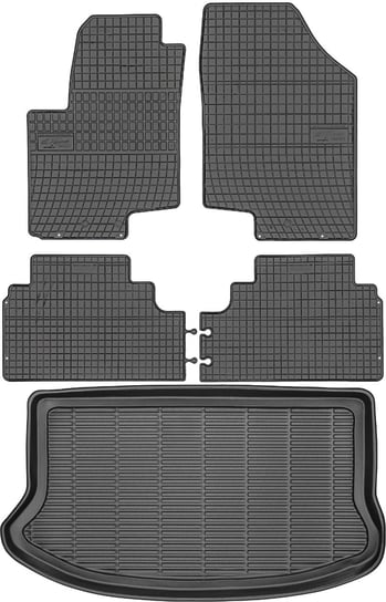 Hyundai ix20 Minivan od 2010-2018r. Bagażnik MAX-DYWANIK 910710 + Dywaniki FROGUM 0420 Max-Dywanik