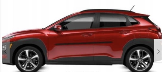 Hyundai KONA - Listwy CZARNE Boczne Drzwi Martig