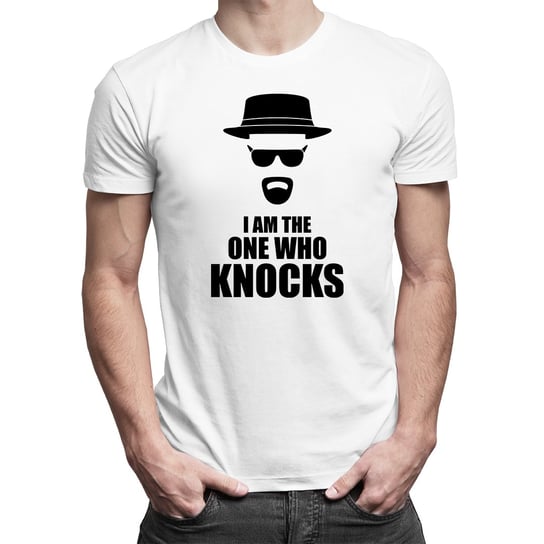 I am the one who knocks - męska koszulka dla fanów serialu Breaking Bad Koszulkowy