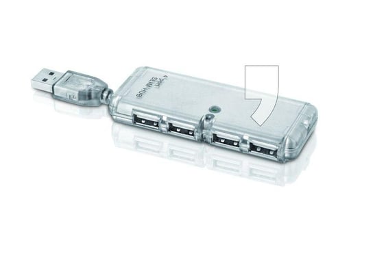 I-BOX USB 2.0 Hub 4-porty srebrny IBOX