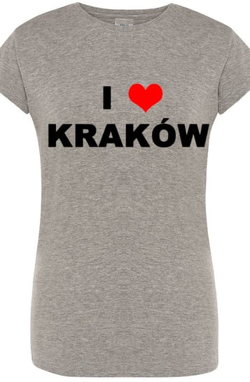 I Love Kraków T-Shirt Damski Nadruk Modny r.L Inna marka