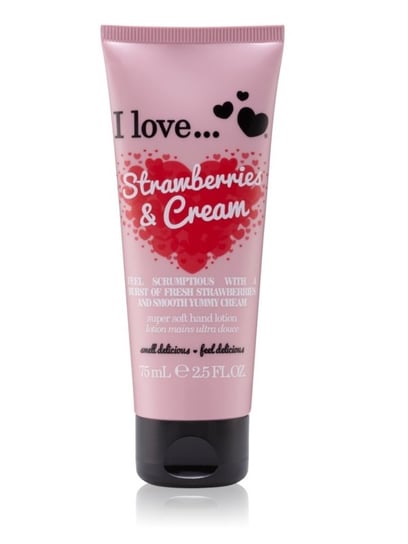 I Love, krem do rąk Strawberries & Cream, 75 ml I Love