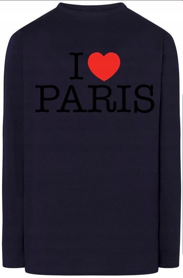 I Love Paris Bluza Męska Longsleeve Nadruk r.S Inna marka