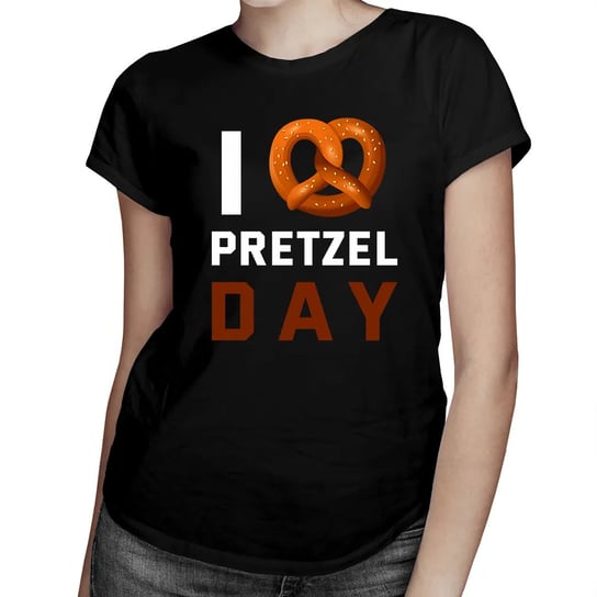 I love pretzel day - damska koszulka z motywem serialu The Office Koszulkowy