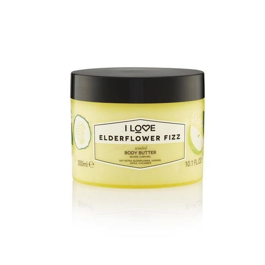 I Love, Scented Body Butter, Nawilżające masło do ciała, Elderflower Fizz, 300ml I Love