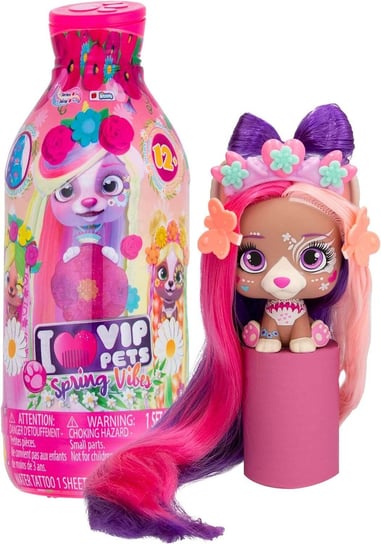 I Love VIP Pets – pieski z długimi włosami losowa figurka seria 4 Spring Vibes IMC Toys