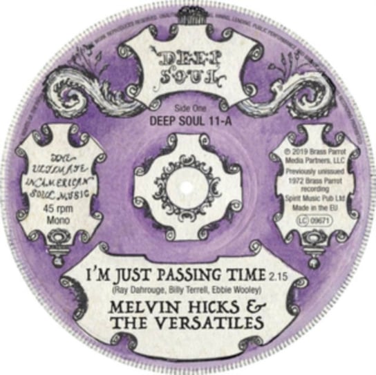 I'm Just Passing Time/Now Girl, płyta winylowa Melvin Hicks & The Versatiles/The Lyrics