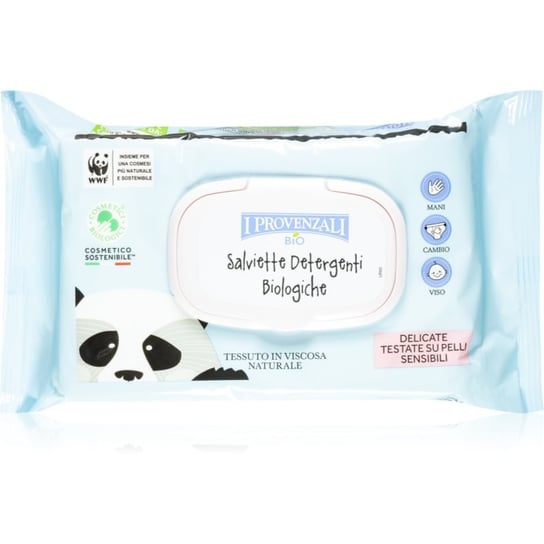 I Provenzali BIO Baby Wet Wipes nawilżane chusteczki oczyszczające dla dzieci od urodzenia 64 szt. I Provenzali