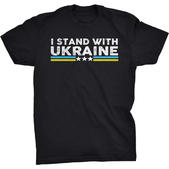 I Stand With Ukraine Koszulka Solidarni Z Ukrainą GILDAN