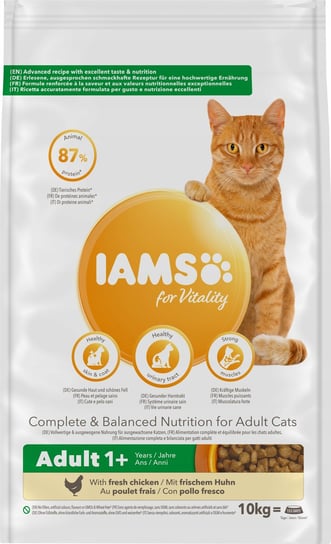 Iams For Vitality Cat Adult Chicken 10 Kg Iams