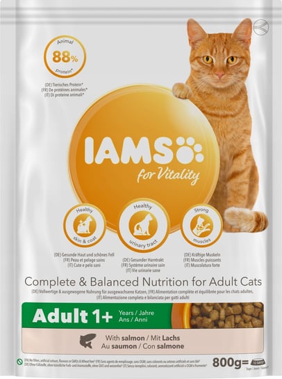 Iams For Vitality Cat Adult Salmon 800 G Iams