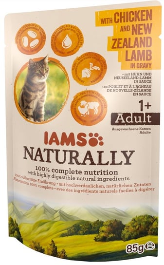 IAMS NATURALLY KURCZAK&JAGNIĘCINA SOS 85g Iams