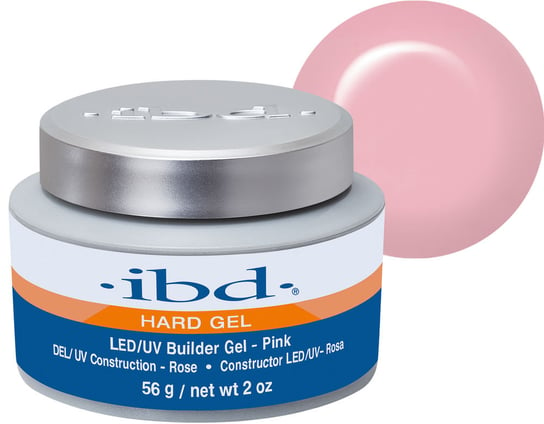IBD, Hard Builder Gel LED/UV, żel budujący Pink, 56 g IBD