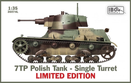 IBG, 7Tp Polish Tank Single Turret,  Edycja Limitowana, Model do sklejania, 8+ IBG Models