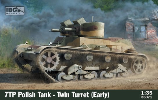 IBG, 7TP Polish Tank-Twin Turret Early Production, Model do sklejania IBG Models