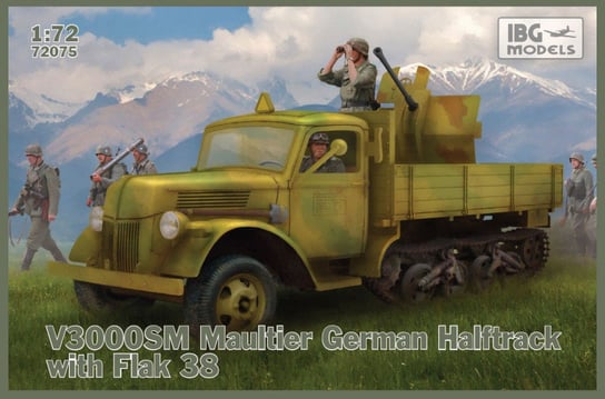 IBG, Ciężarówka niemiecka półgąsienicowa Maultier V3000 SM (GXP-689053), Model plastikowy IBG Models
