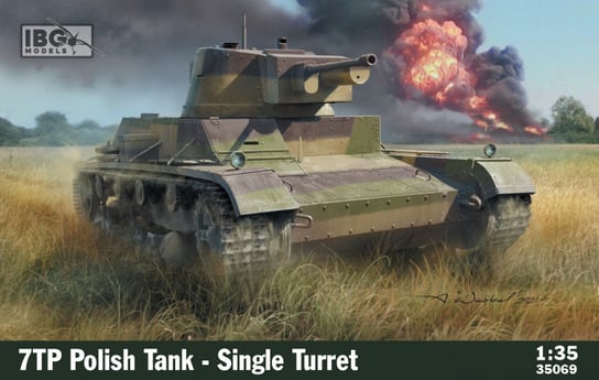 IBG, model do sklejania 7Tp Polish Tank Single Turret IBG Models