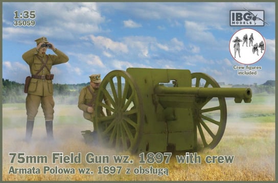 Ibg, model do sklejania Armata 75Mm Field Gun Wz.1897 Z Figurkami IBG Models