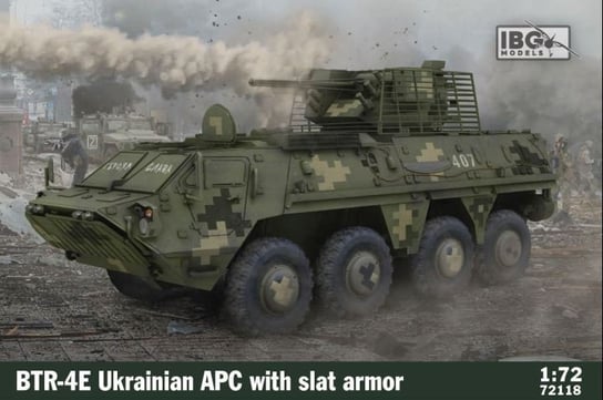 Ibg, Model Plastikowy Btr-4E Ukrainian Apc With Slat Armor 1/72 IBG Models