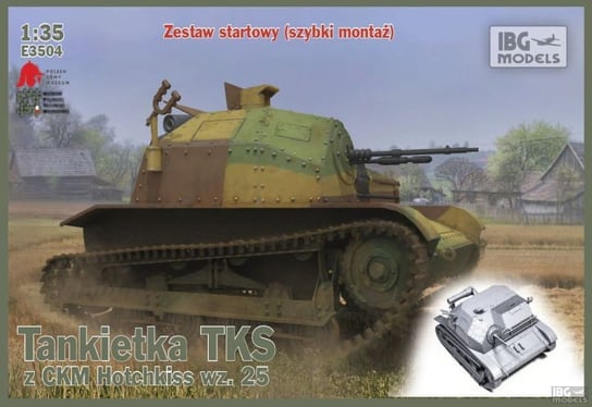 Ibg, Model Plastikowy, Tankietka Tks Z Ckm Hotchkiss Wz.25 1/35 IBG Models