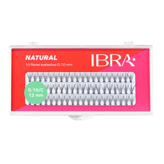 Ibra, Kępki sztucznych rzęs natural 0,10 C 12mm Ibra