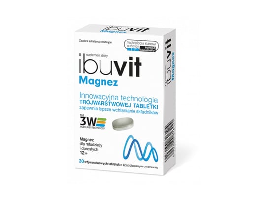 Ibuvit Magnez, suplement diety, 30 tabletek POLPHARMA