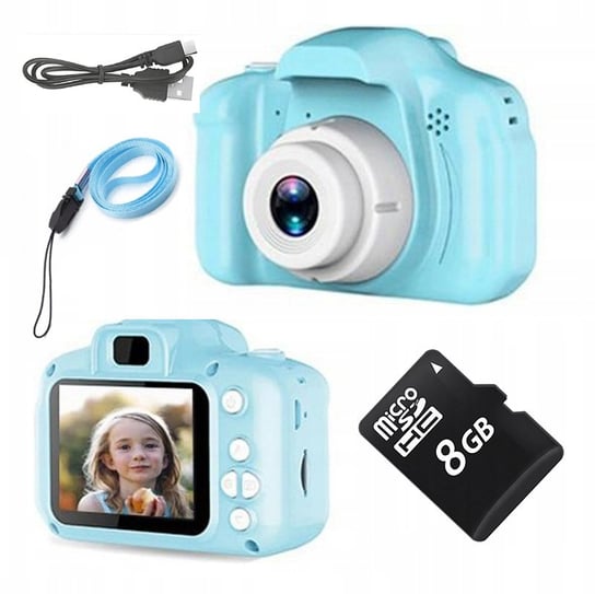 Icefresh Selfie dla dzieci + karta pamięci 8GB niebieski Icefresh