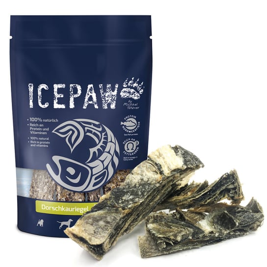 ICEPAW Dorsch-Kauriegel - przysmaki z dorsza dla psów 100g Ice Paw