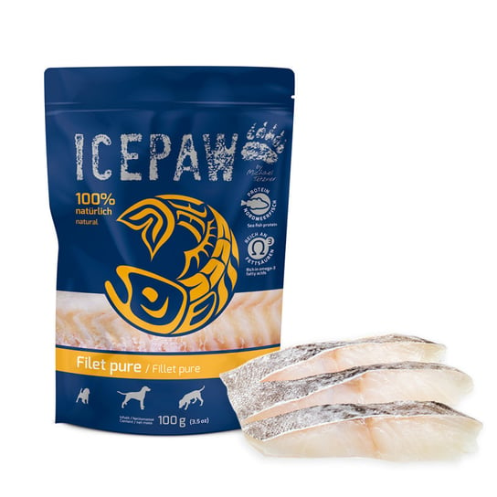 ICEPAW Filet Pure Filet z dorsza dla psów  - 400g Ice Paw