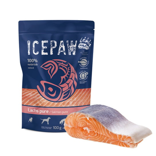 ICEPAW High Premium Czysty łosoś dla psów  100g Ice Paw