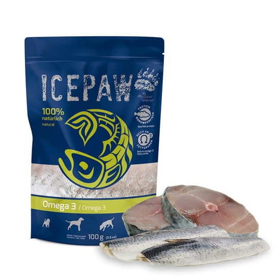 ICEPAW High Premium Omega-3 Makrela i śledź dla psów  100g Ice Paw