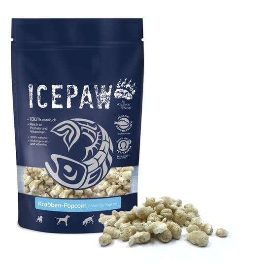 ICEPAW Krabben PopCorn dla psa z krewetkami (90g) Ice Paw