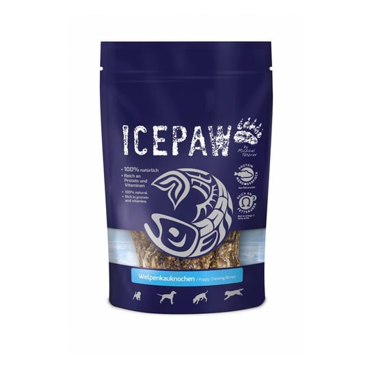 ICEPAW Welpenkauknochen Gryzaki ze skór dla szczeniąt i dorosłych psów 4szt. 250g Inny producent