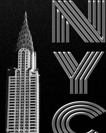 Iconic  Chrysler Building New York City  creative drawing journal Michael Huhn