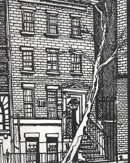 Iconic Greenwich village New York  Drawing writing Journal Dougherty Sir Michael Charlie