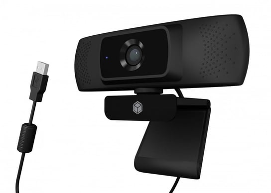 IcyBox Kamera internetowa IB-CAM301-HD FHD Webcam, 1080P, wide view, autofocus, wbudowany mikrofon IcyBox