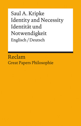 Identity and Necessity / Identität und Notwendigkeit Reclam, Ditzingen