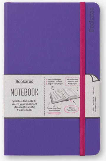 IF, notatnik a5 bookaroo journal fioletowy IF