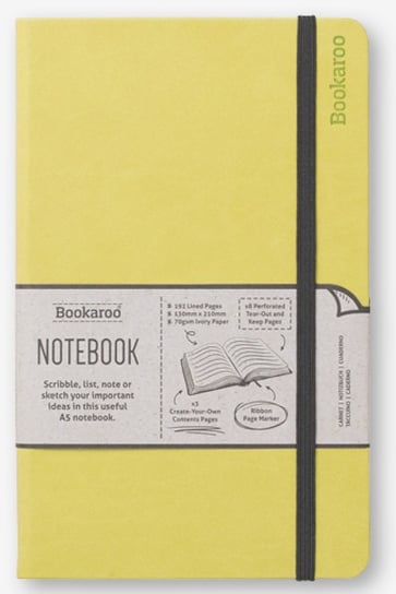 IF, notatnik a5 bookaroo journal limonkowy IF