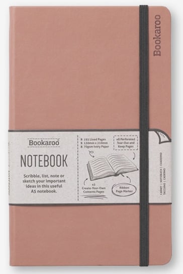 IF, notatnik a5 bookaroo journal pudrowy IF