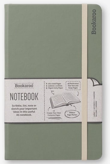 IF, notatnik a5 bookaroo journal zielony IF
