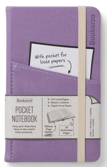 IF, notatnik a6 bookaroo journal pocket jasny fiolet IF