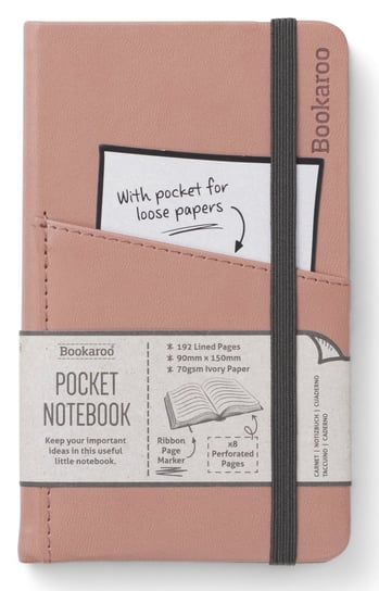 IF, notatnik a6 bookaroo journal pocket pudrowy IF