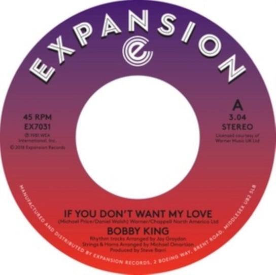 If You Don't Want My Love / Lovers By Night King Bobby